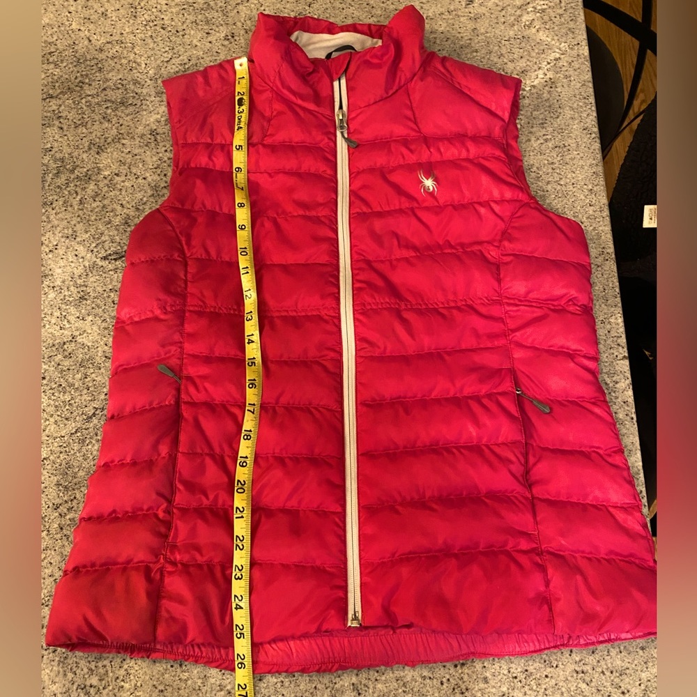 Women’s large down vest, Spyder